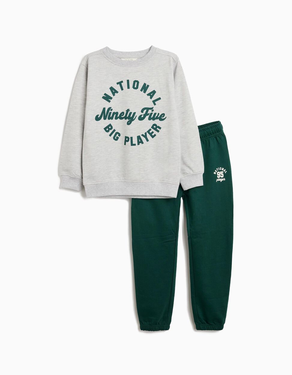 Jogging Set, Boy, Light Gray