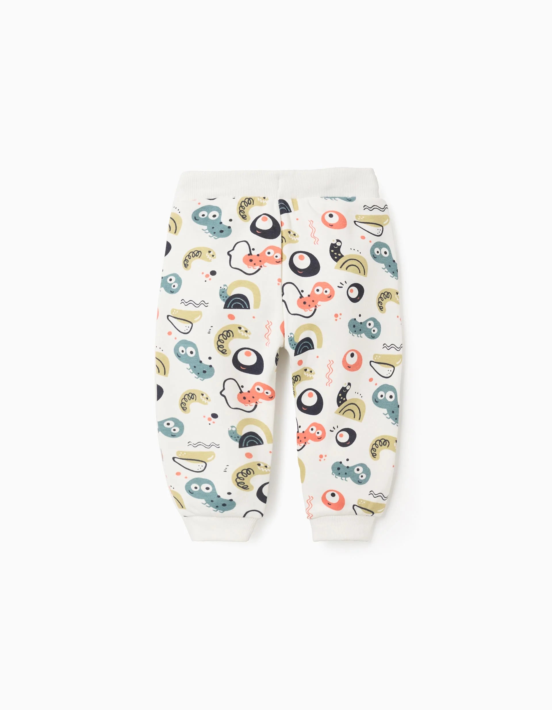 Baby Boy's 'Insects' Patterned Joggers, White