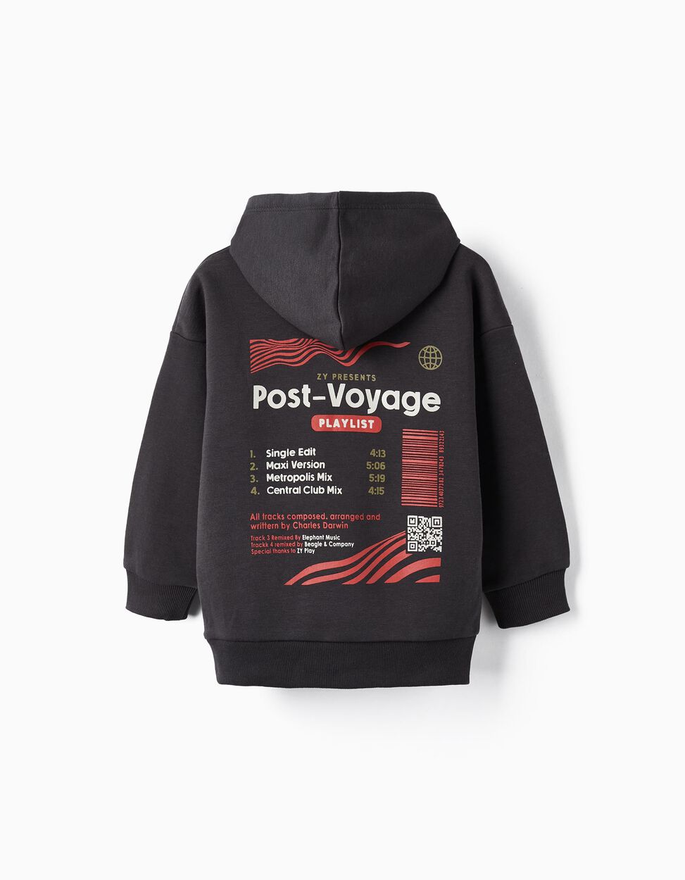 Post-Voyage' Boy's Hooded Sweatshirt