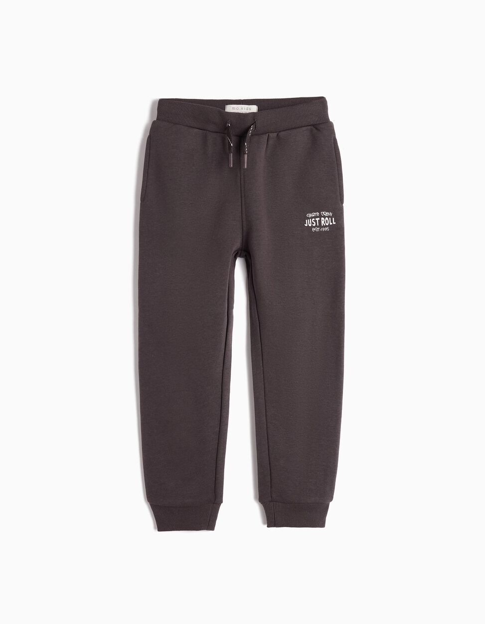 Baby Boy's Plush Trousers, Dark Grey