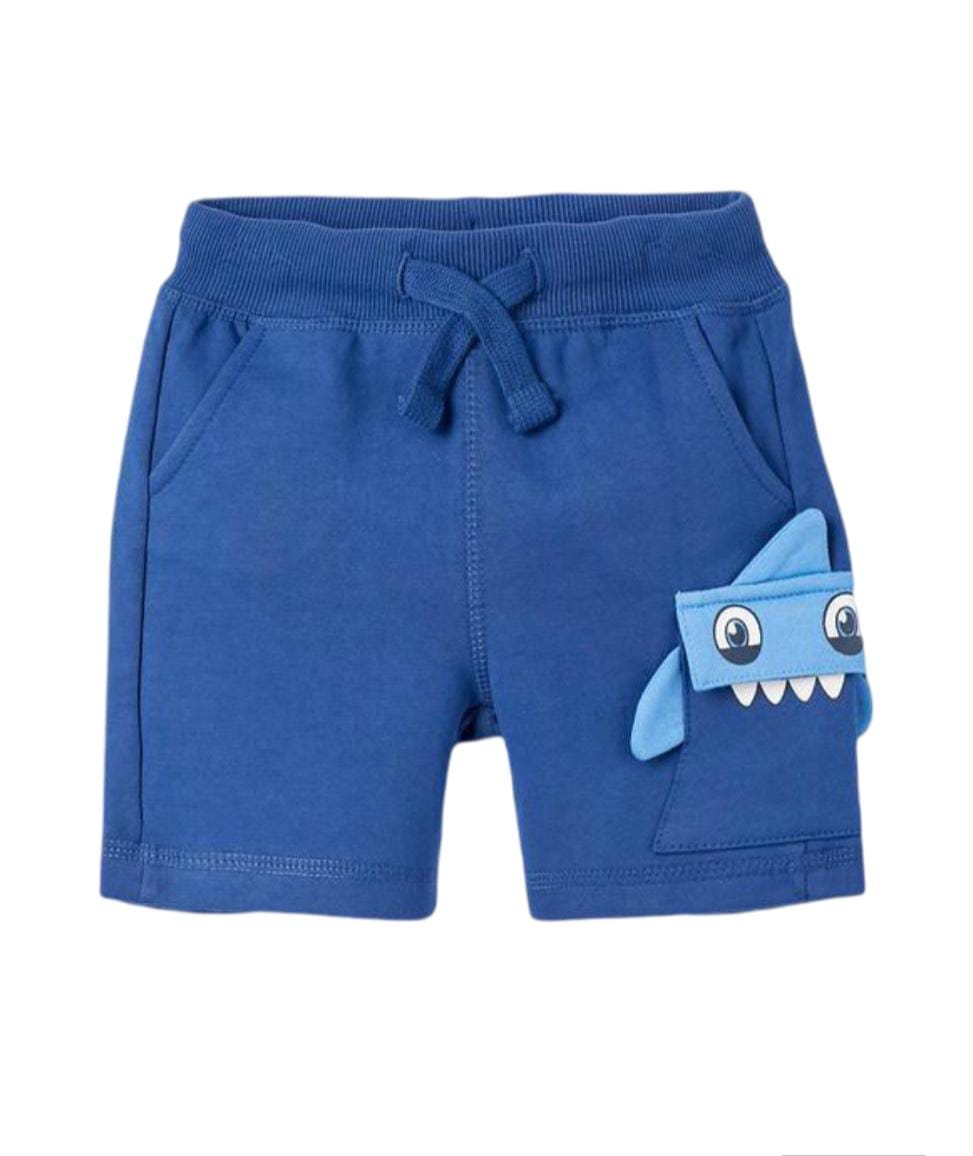 SHORTS FOR BABY BOYS 'SHARK', DARK BLUE