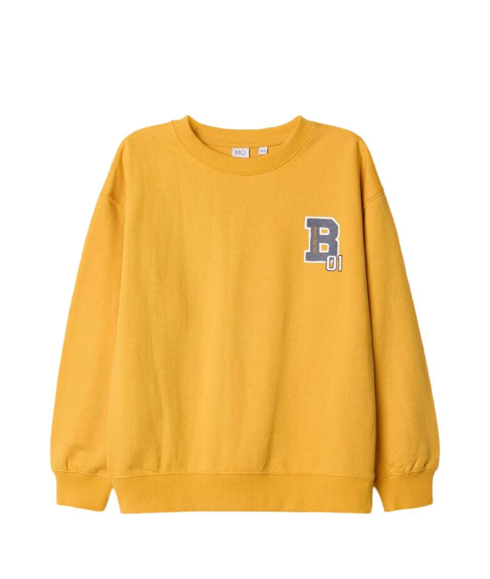 Yellow Boy's Plush Sweatshirt