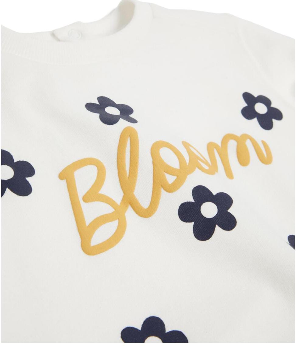 Baby Girl s Plush Sweatshirt  White