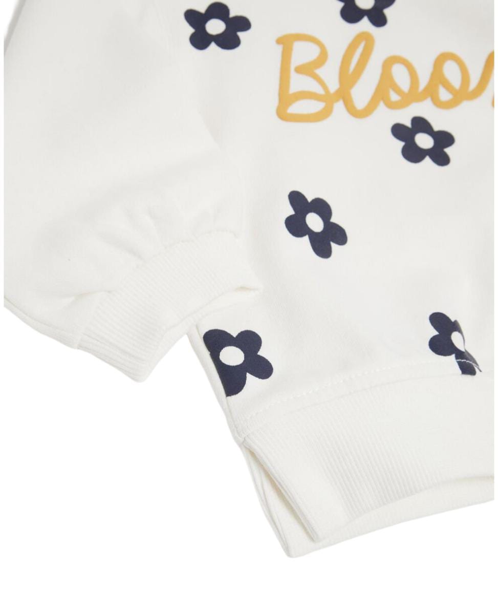 Baby Girl s Plush Sweatshirt  White