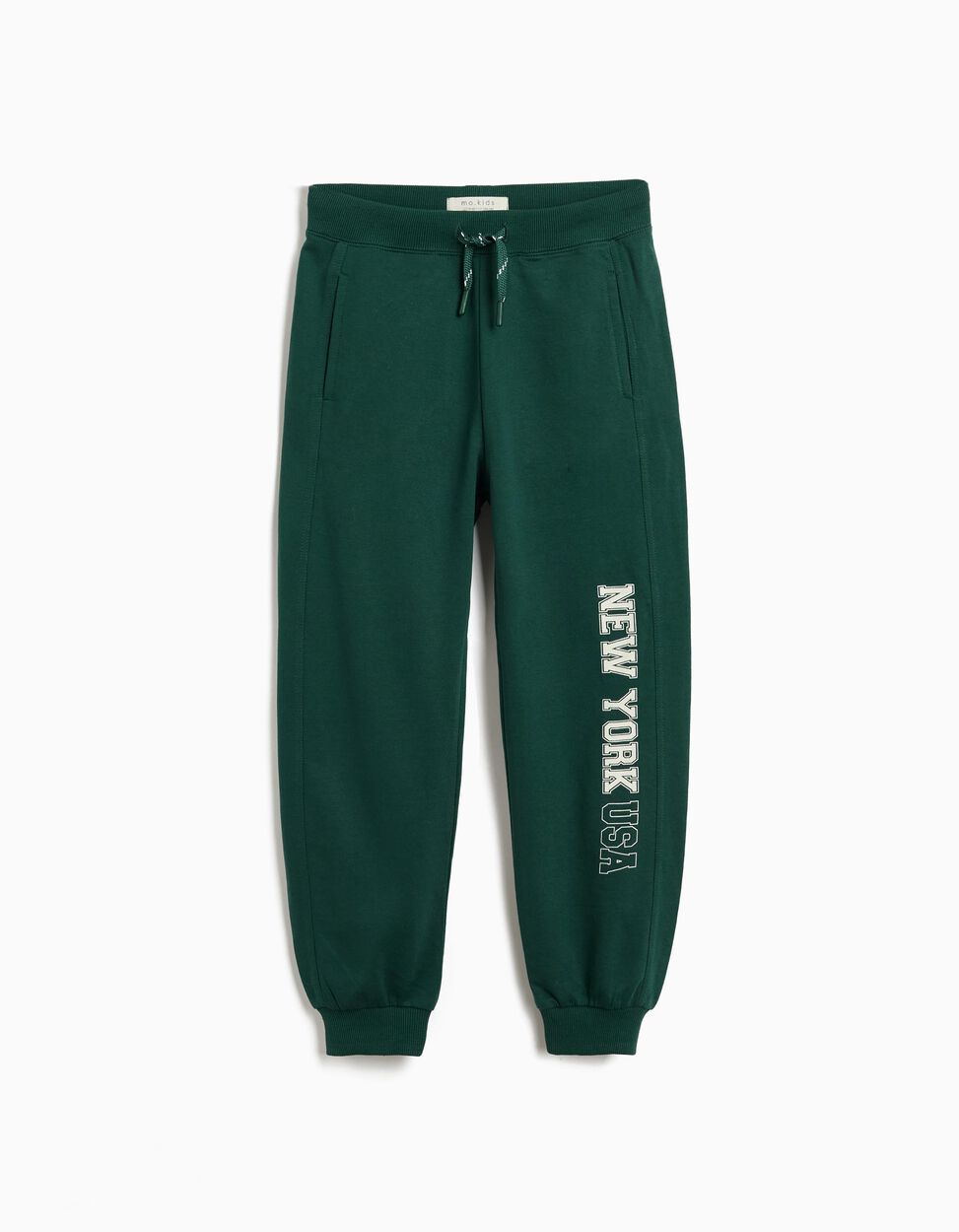 Boys' Green Plush Jogging Pants