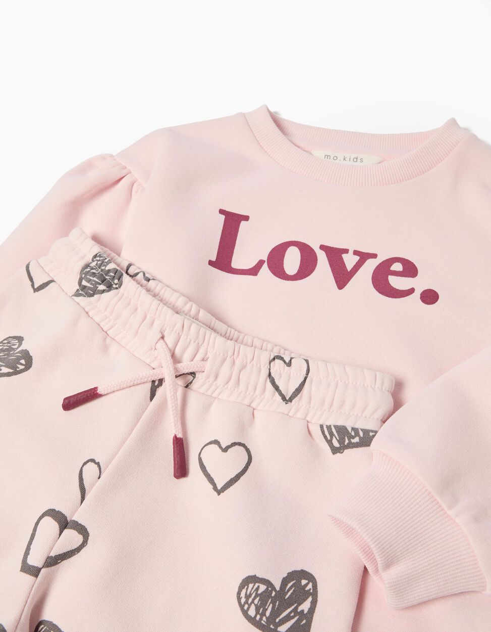 Jogging Set, Girl, Light Pink