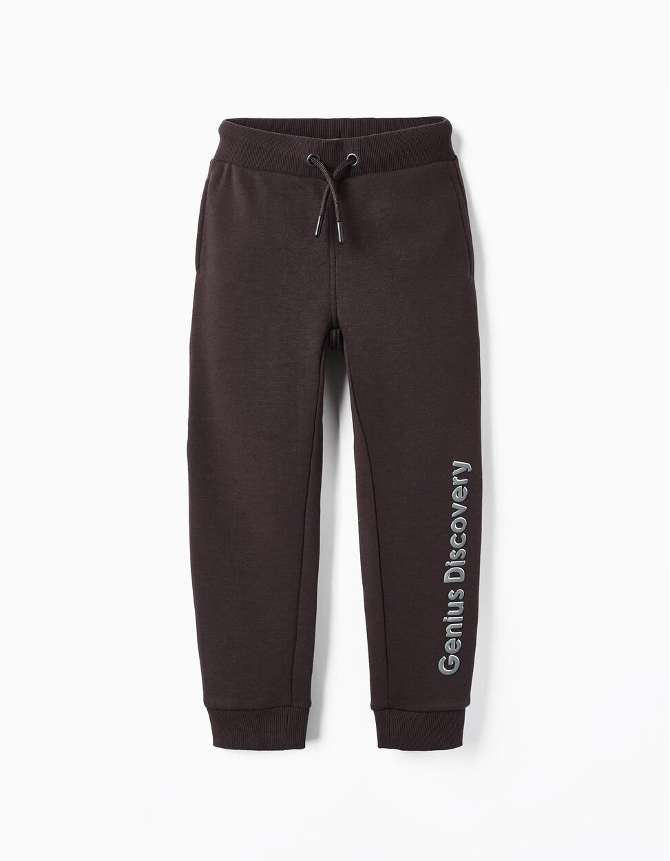 Genius Discovery' Boy's Tracksuit Pants, Brownish Gray